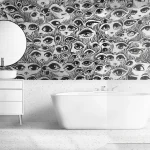 Abstract Eyes Pattern Wallpaper - Unique and Artistic Wall Design for Living Rooms or Offices